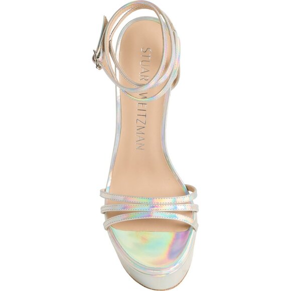 Stuart Weitzman Made in Spain Soiree 145 Platform Sandals - Patent Leather - Picture 2 of 4